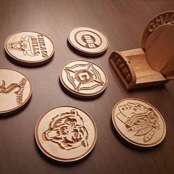 Chicago Cubs Coaster Etsy