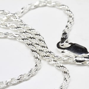 Diamond Cut Rope Chains Sterling Silver Diamond Cut Rope Chains Necklaces Sterling Silver Chains Sterling Silver Necklaces Jewelry