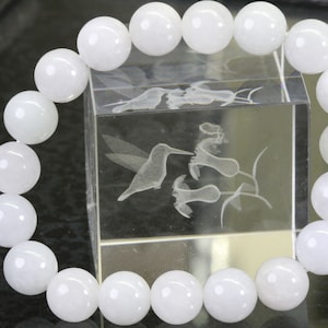 Grade A Icy Burmese Jade 9.7mm 100% Natural jade beads from Myanmar Burmese Natural Burmese Jade bracelet 9.7mm