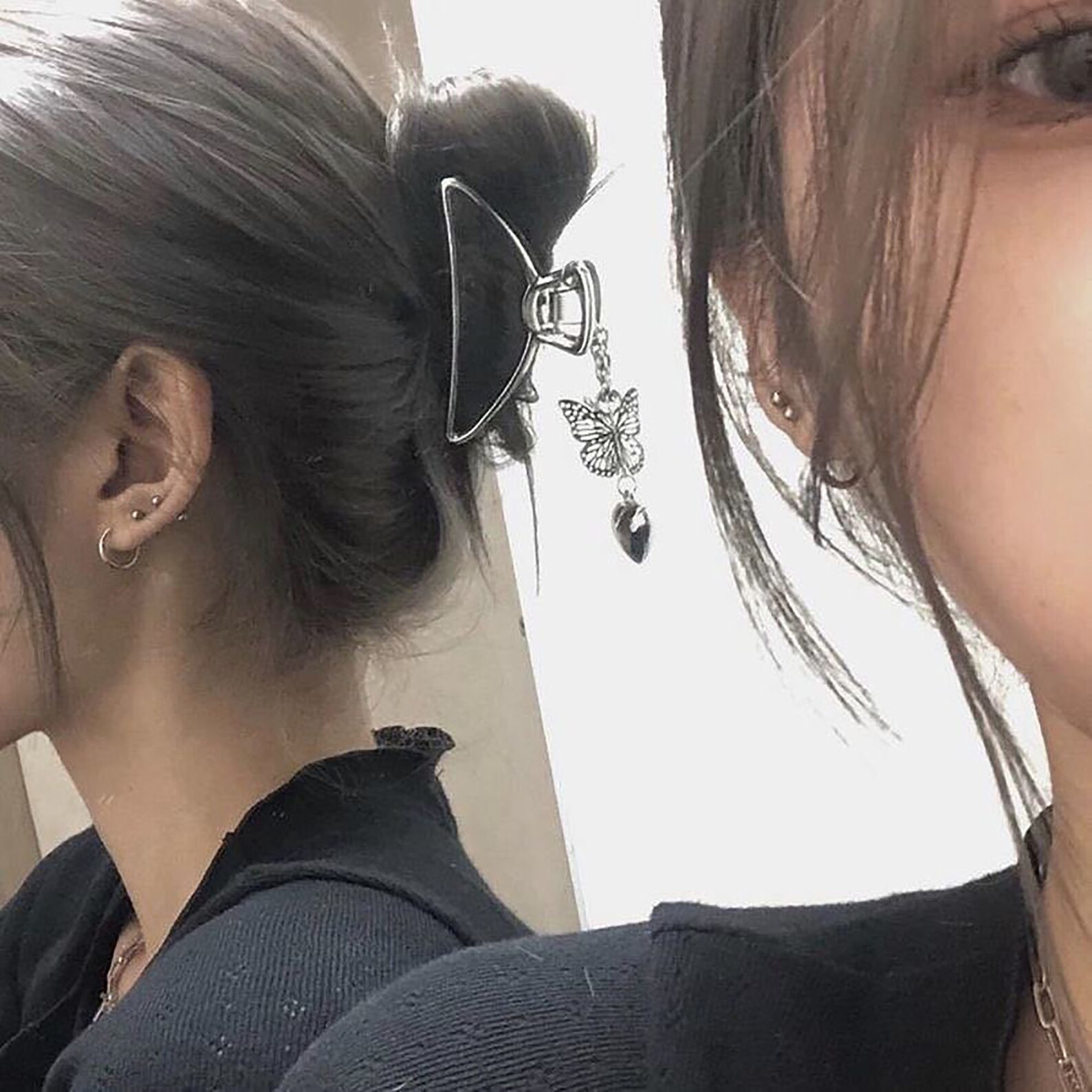 Vintage Butterfly Hair Claw Hollow Hair Claw Simple Hair Etsy