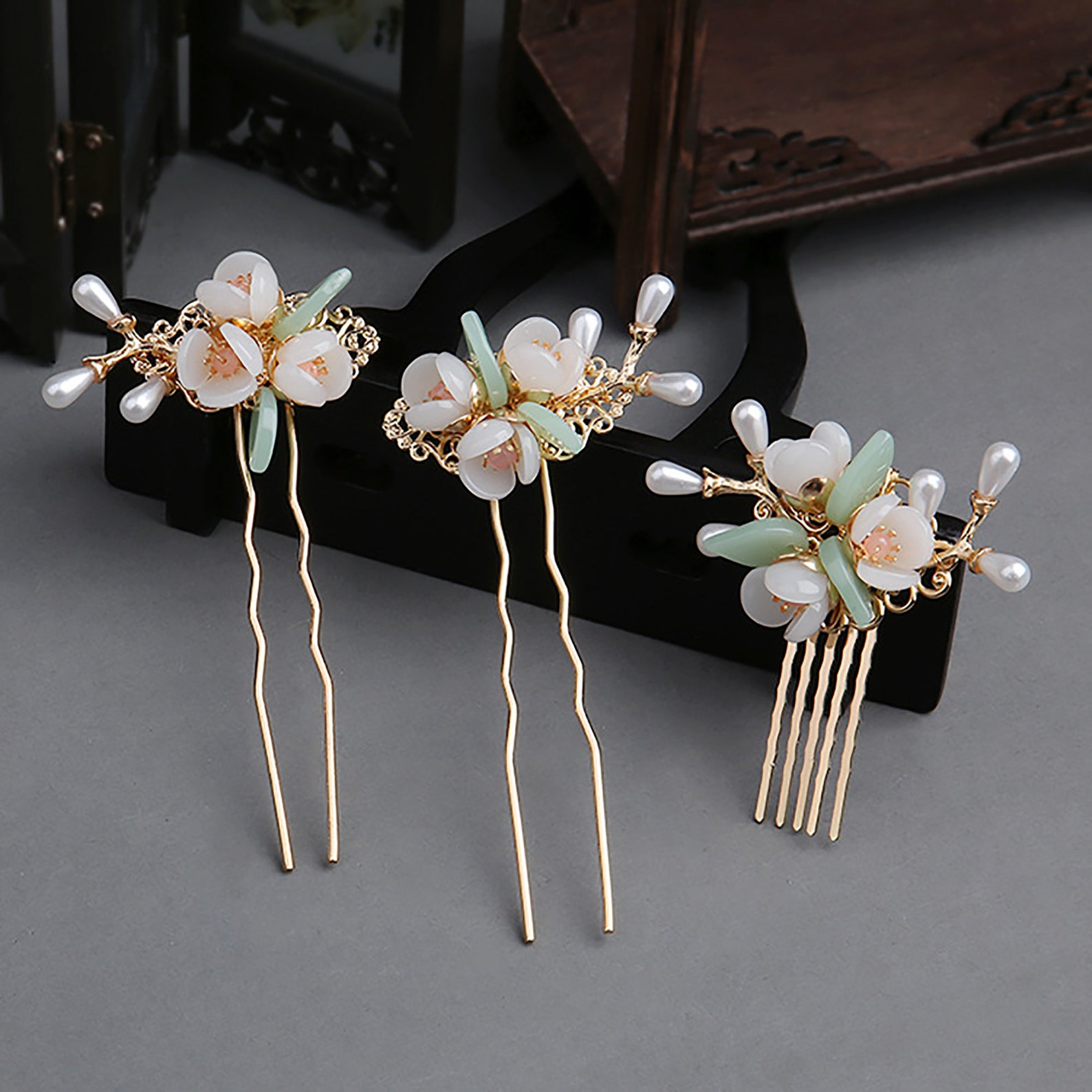 1set Chinese style Hair ClipBeautiful Hair Clip Elegant Etsy
