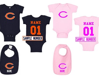 personalized baby chicago bears jersey