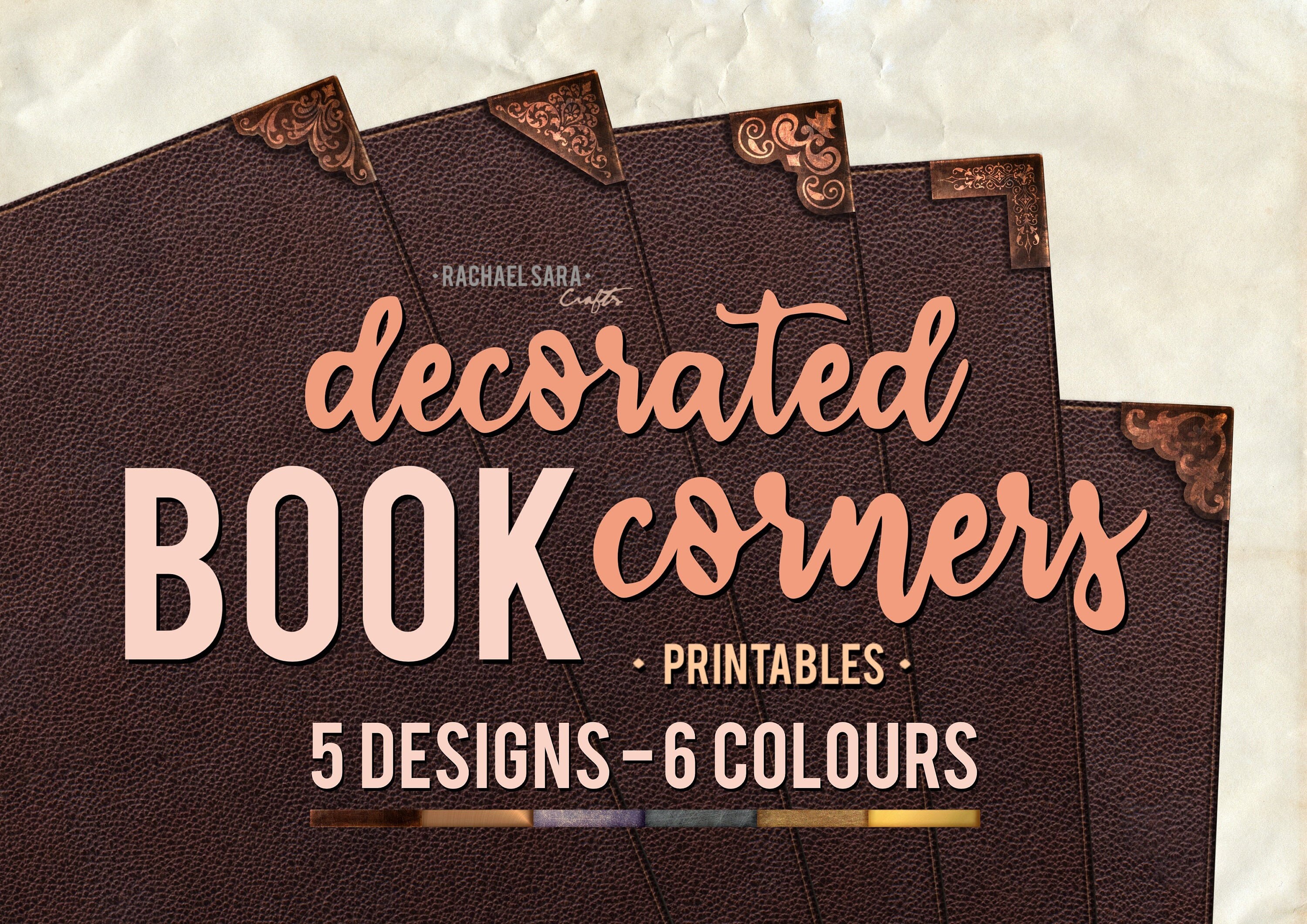 Decorated Book Corners Printables 30 Sets Book Corner Angles Corner  Protectors Fussy Cut Junk Journal Embellished Filagree 