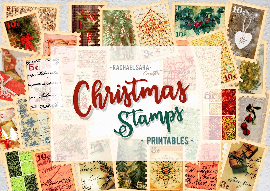 Printable Christmas Stamps - Etsy