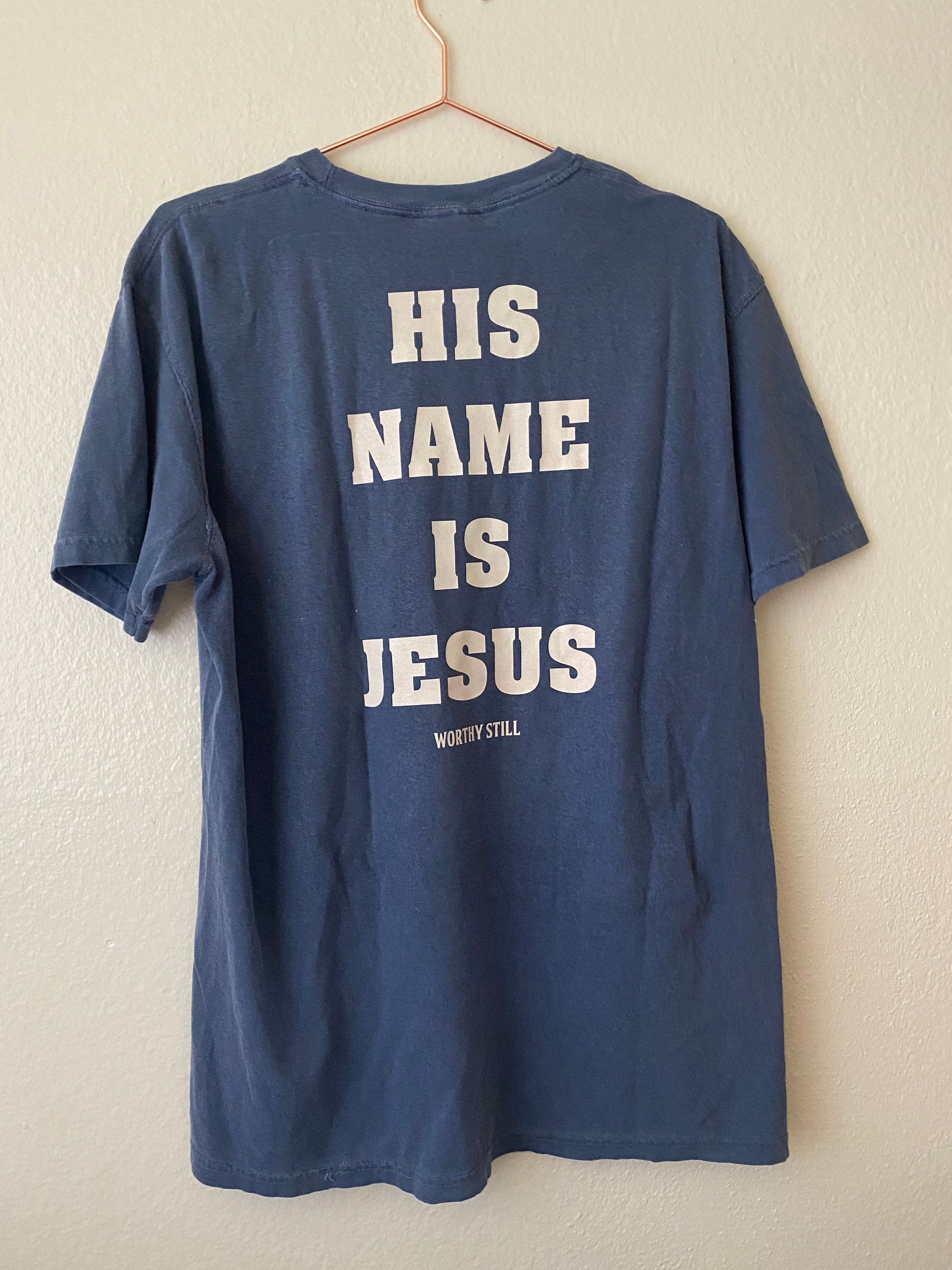THE HIS NAME tshirt . His name is Jesus Christian shirt | Etsy