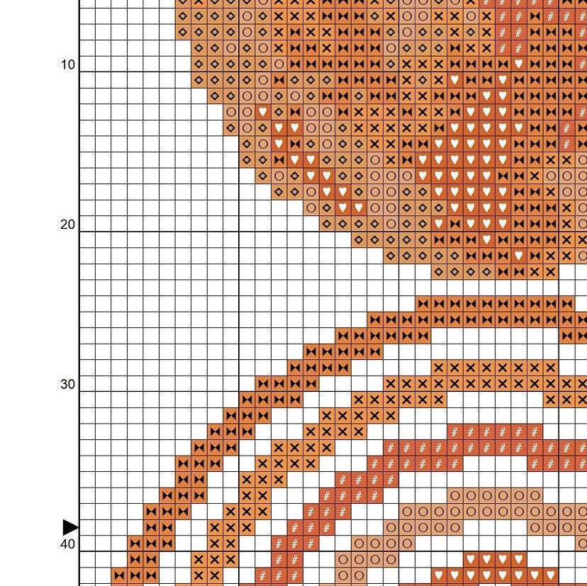 Mid Century Modern Art Cross Stitch Pattern Modern Cross Etsy