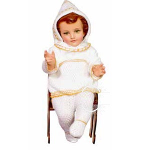Trajecito para Nino Dios Traje Bebe Oro Bordado a Mano/Tejido para Niño Dios con accesorios Incluidos/Baby Jesus Outfit