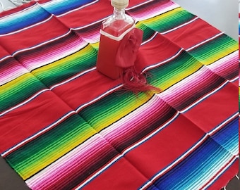 Sarape Table Covers, Sarape Mexicano, Corredor de mesa sarape Camino de Mesa Table runner tablecloth mexican table cloth