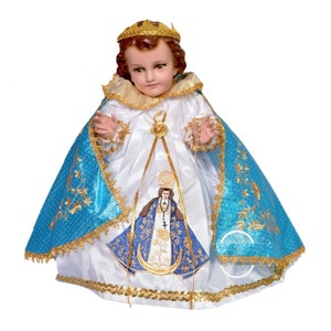 Trajecito de San Juan de los Lagos para Niño Dios con accesorios Incluidos/Baby Jesus Outfit