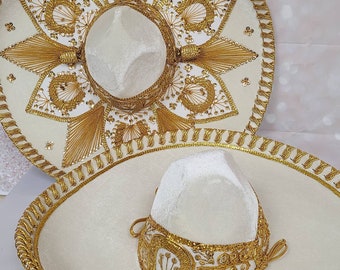 Sombrero de Charro, Sombrero Charro para adulto, Charro hat, Charro accesories, Charros, Sombrero, Flower Charro Hat