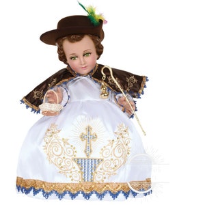 Trajecito de Nino de Atocha Niño Dios con accesorios Incluidos/Baby Jesus Outfit