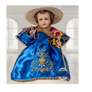 Trajecito de Nino de Atocha para Niño Dios con accesorios Incluidos/Baby Jesus Outfit