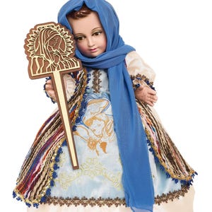 Nino Dios Outfit Niño de la Sanacion Trajecito Nino Dios Niño de la Sanacion Bebê Jesus feito à mão roupa de Jesus 2024