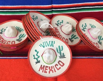 Mini sombrero hat, mexican straw hat, fiesta hat, fiesta decorations.