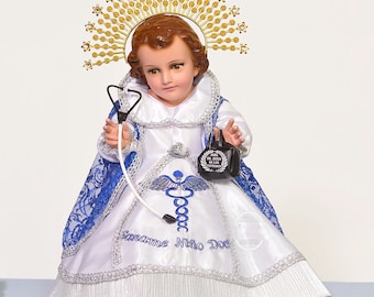 Trajecito de Nino Doctor para Niño Dios con accesorios Incluidos/Baby Jesus Outfit