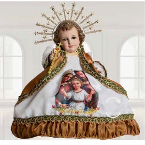 Traje da Sagrada Família para Niño Dios com acessórios incluídos/roupa do Menino Jesus