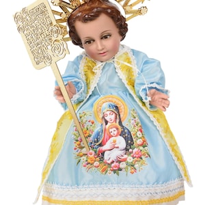 Nino Dios Outfit Baby Jesus de la Candelaria Niño outfit handmade baby Jesus Outfit 2024