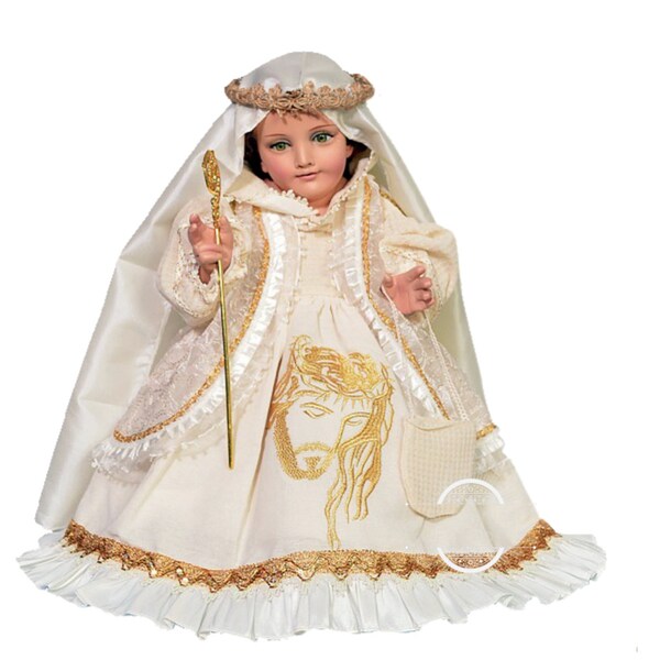 Trajecito de Jesus de Nazaret para Niño Dios con accesorios Incluidos/Baby Jesus Outfit