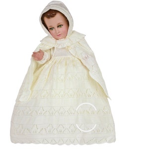 Trajecito de Nino Ropón Fino Alistonado Tejido Fino Niño Dios con accesorios Incluidos/Baby Jesus Outfit