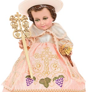 Nino Dios Outfit Nino de la Abundancia Trajecito Nino Dios Nino de la Abundancia Baby Jesus handmade baby jesus Outfit 2024