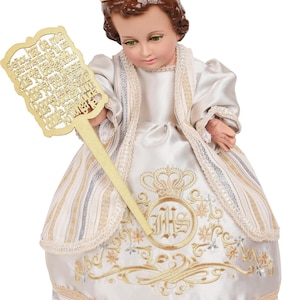 Nino Dios Outfit Rey de la Paz, Trajecito Nino Dios Rey de la Paz Baby Jesus Out and Accessories Rey de la Paz OUTFIT ONLY 2024