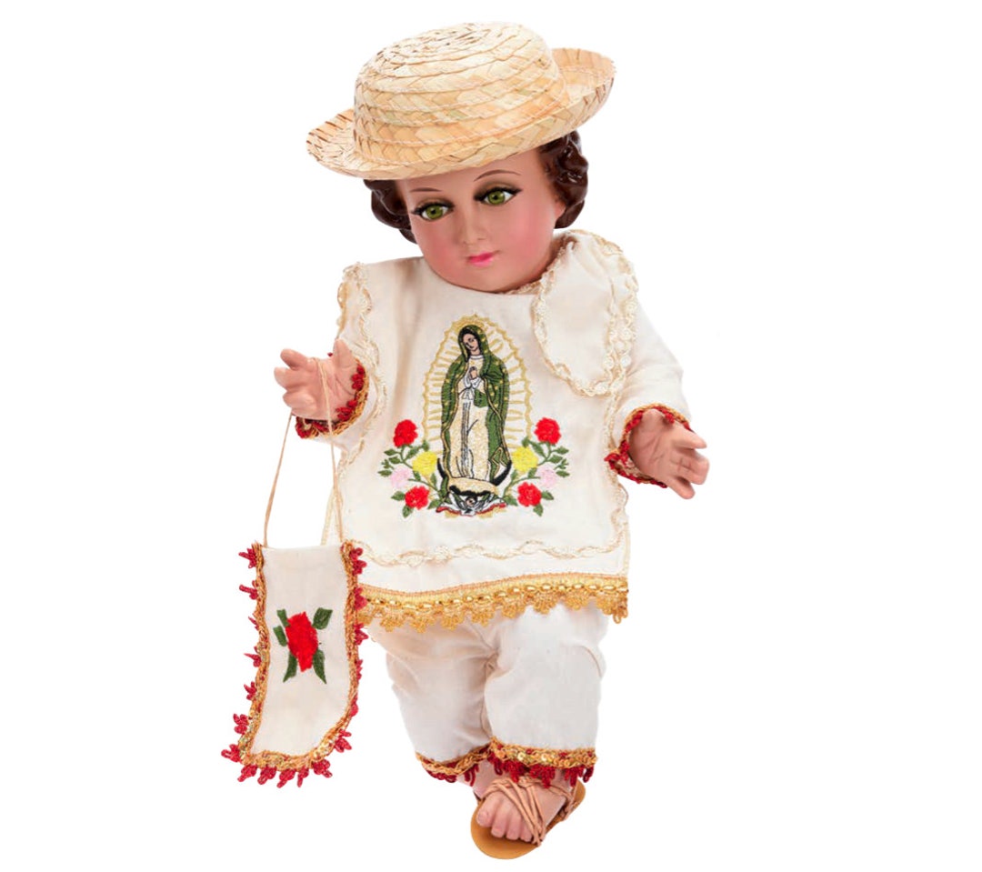 Trajecito De Juan Diego Para Nino Dios Con Accesorios Incluidos/baby Jesus  Outfit/ Ropon De Nino Dios/traje Para Nino Dios