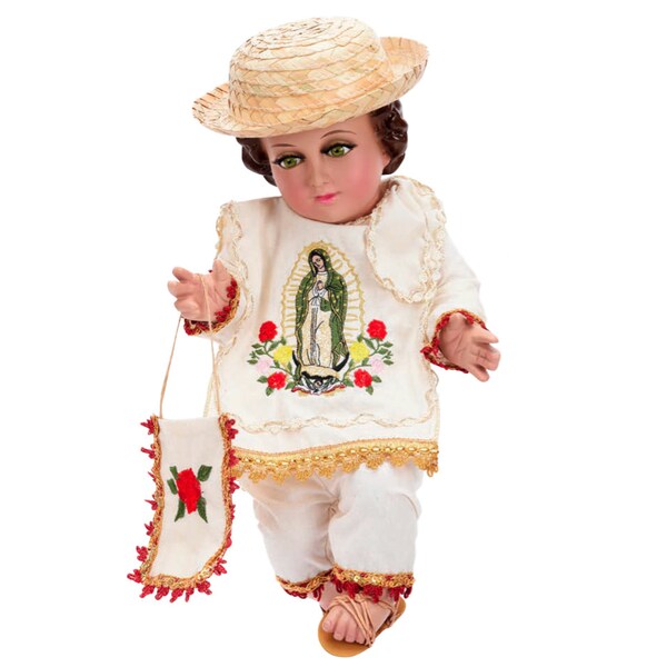 Trajecito de Juan Diego para Nino Dios con accesorios Incluidos/Baby Jesus Outfit/ Ropon de Nino Dios/Traje para Nino Dios