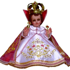 Traje de Nino de la Salud para Niño Dios com acessórios incluídos/roupa do Menino Jesus