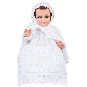Traject Bordado Fino a Mano/Tejido para Niño Dios met accesorios Incluidos/Baby Jesus-outfit