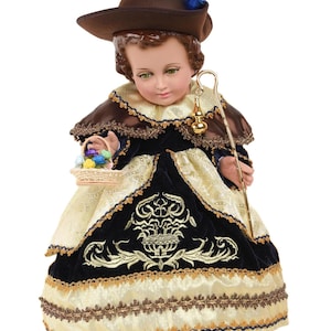 Roupa Nino Dios Santo Niño de Atocha Niño Dios Santo Atocha Bebê Jesus feito à mão Roupa de Jesus 2024