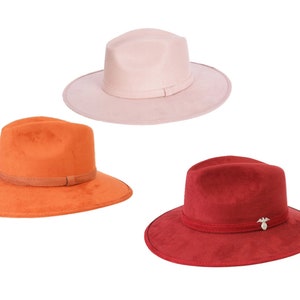 Mexican Suede Hat. Artisanal Hat. Western Hat For Women. Fedora Hat. Elegant Mexican Hat.