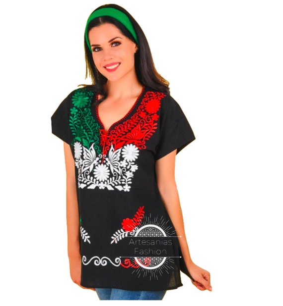 Blusas Tipicas Playeras Bordadas Mexicanas Tradicionales Blusas