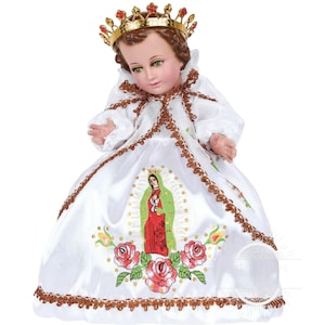 Trajecito de Nino de Guadalupano Niño Dios con accesorios Incluidos/Baby Jesus Outfit