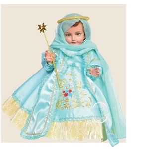 Trajecito de Niño de Belen para Niño Dios con accesorios Incluidos/Baby Jesus Outfit