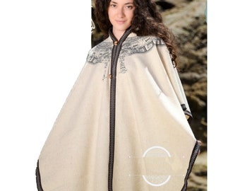 Artisanal Mexican Poncho 100% Lana/Wool Traditional Mexican Poncho Mexican Sweater Cape Fina de Lana