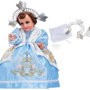 Trajecito Niño Dios del Rosario Nino Dios del Rosario Niño Dios con accesorios Incluidos/Baby Jesus Outfit