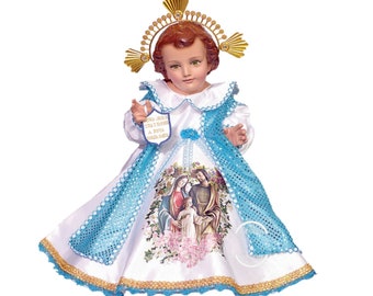 Trajecito de La Sagrada Familia para Niño Dios con accesorios Incluidos/Baby Jesus Outfit