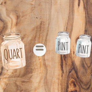 Liquid Measurements | Digital Download, Imperial System, American, capacity, Montesssori Waldorf, math manipulatives Homeschool Gallon Chart image 4