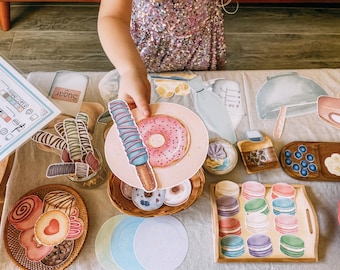 Juego de simulación de dulces y golosinas / Juego de imitación de panadería de San Valentín para preescolar
