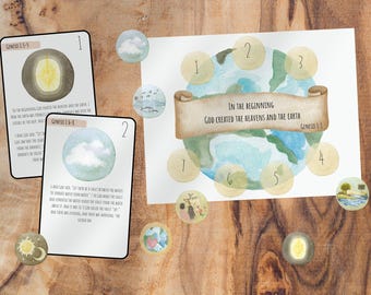 7 Days of Creation Activity | Genesis Bible Story Printable for Kids & Sunday School