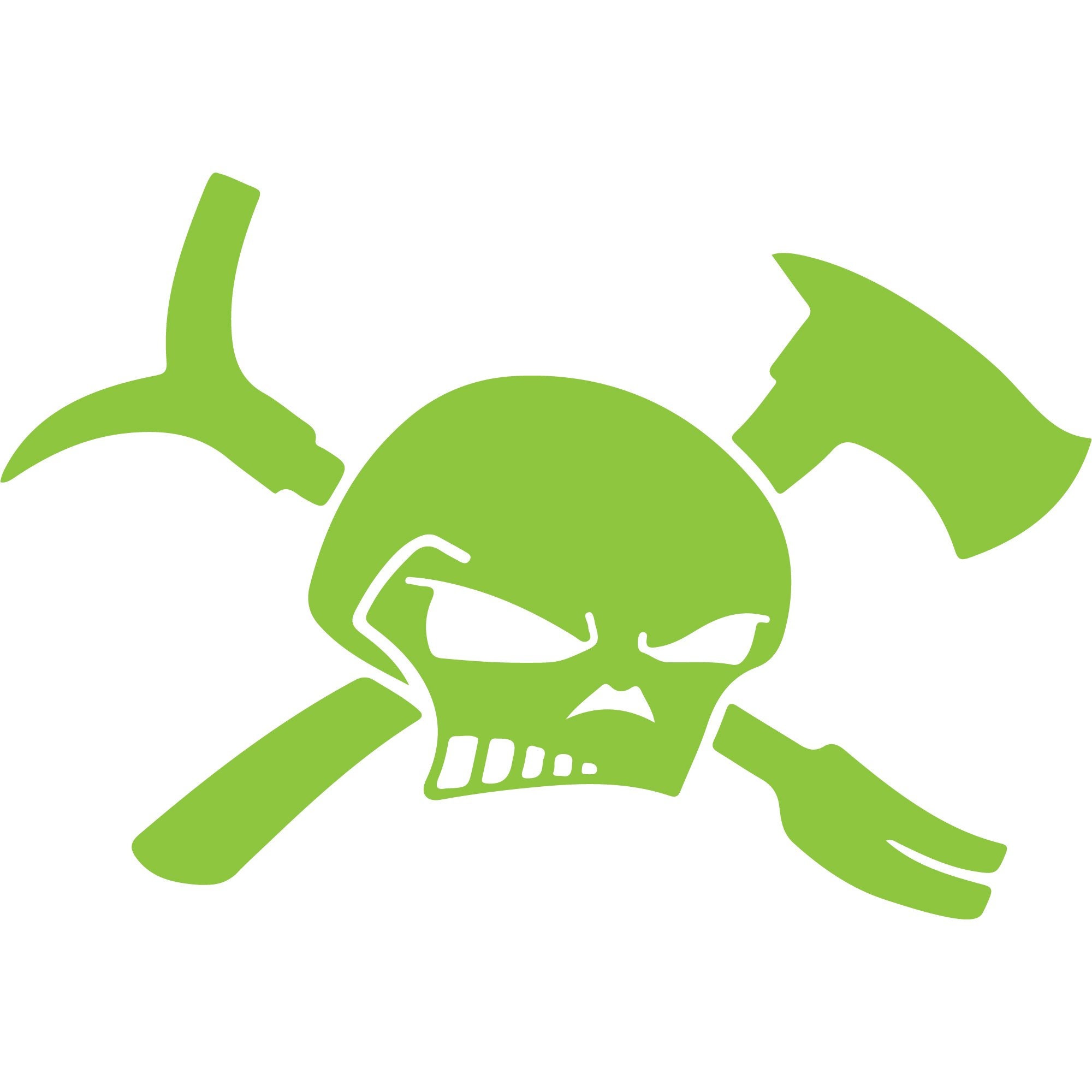 Skull and Irons Vinyl Decal Sticker Etsy