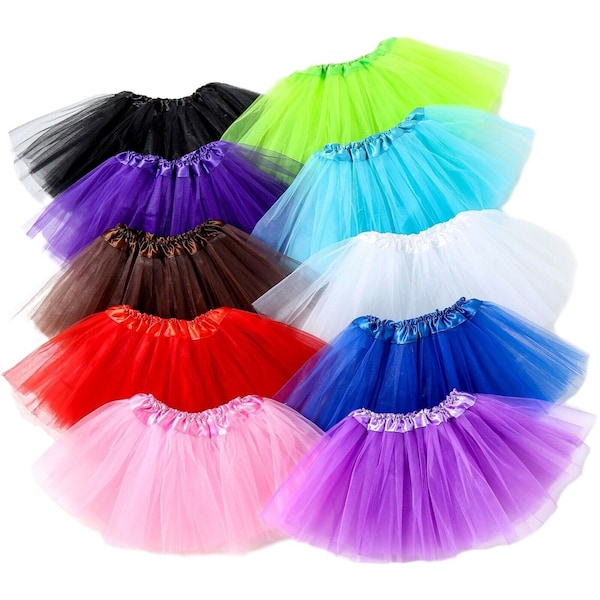 PACK OF 5 - 3 LAYERS Tutu Skirt Women Lady Girls Fancy Dress Skirts Hen Party