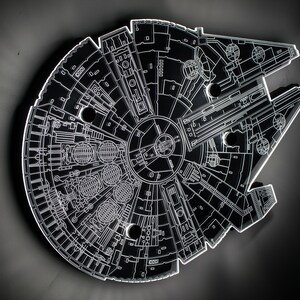 Millennium Falcon Vector DXF SVG PDF for Cnc Glowforge Cricut - Etsy