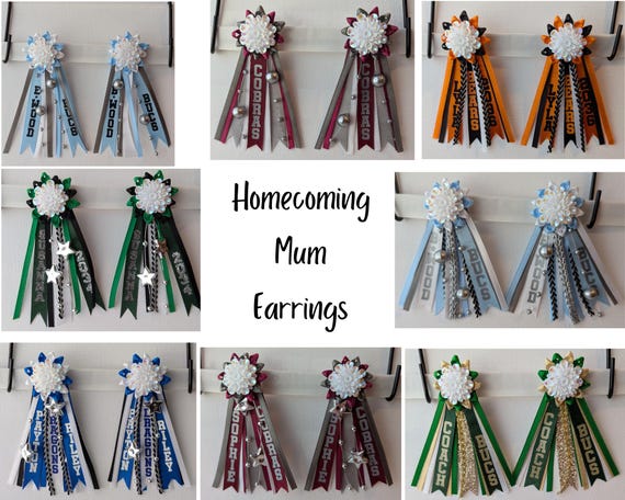 Homecoming Mum Earrings