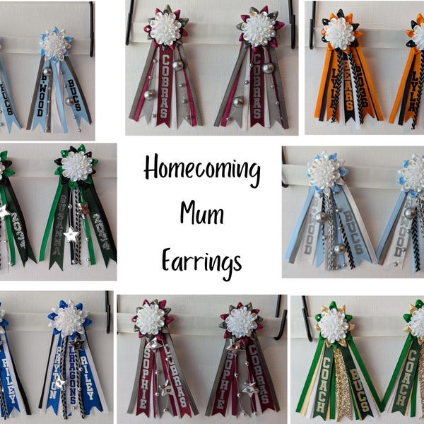 Homecoming Mum Earrings