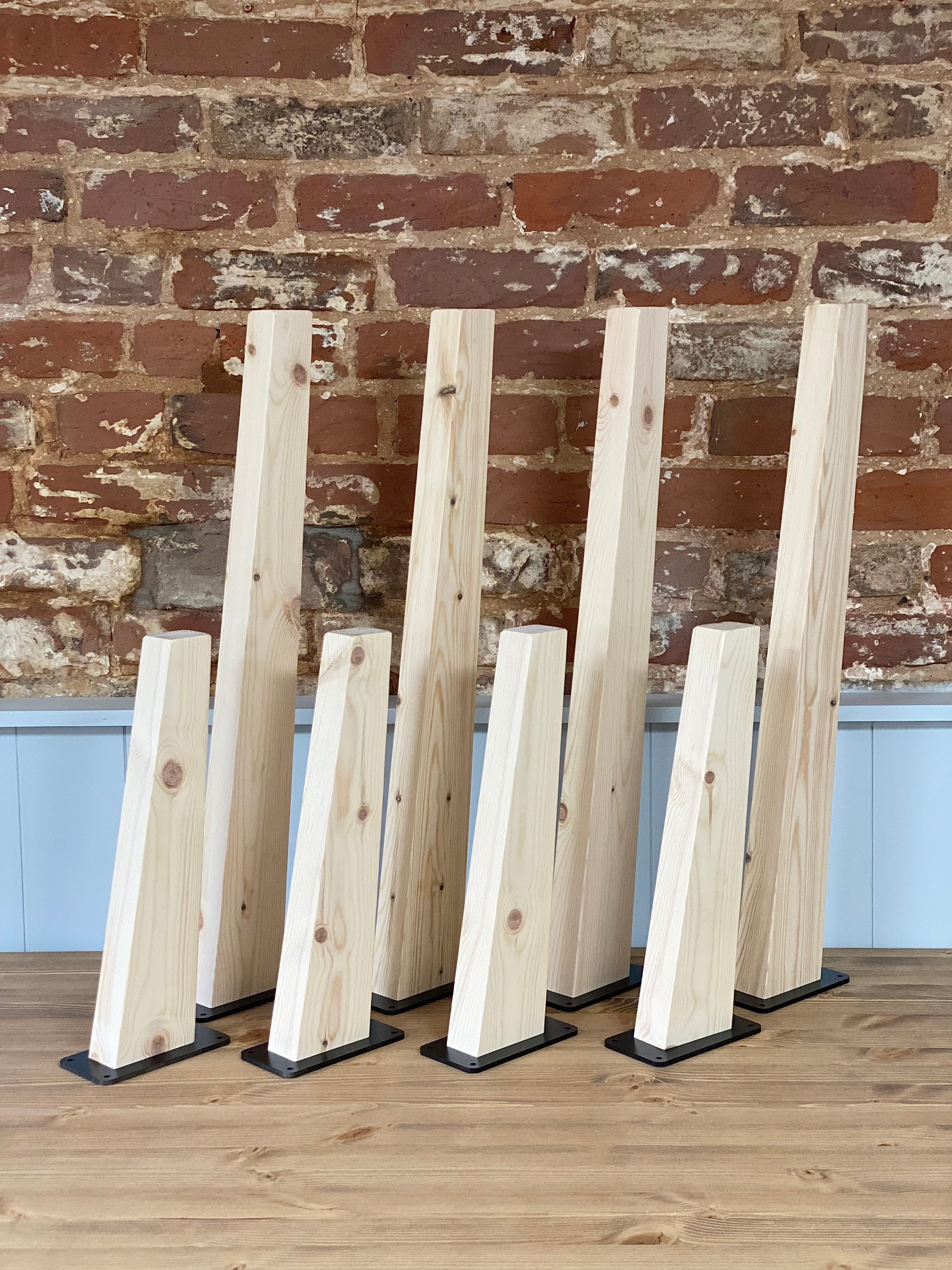 DIY LEGS // Wooden Tapered Dining Table / Bench / Coffee Table Etsy UK