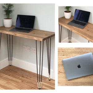 BOKOR // Scandinavian Desk with Ivory Tipped Hairpin Legs