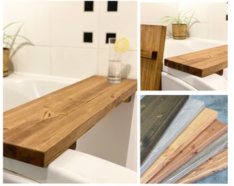 BATH BOARD // Scandinavian Wood Bath Board Shelf