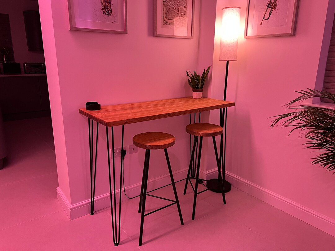 BOURNE // Scandinavian Breakfast Bar & Stools Etsy UK