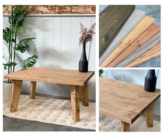 Coffee table cheap tapered legs